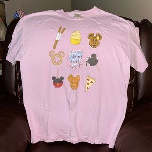 XL Disney Darling Dream Co T-Shirt, “Mickey Shaped Calories Don’t Count”